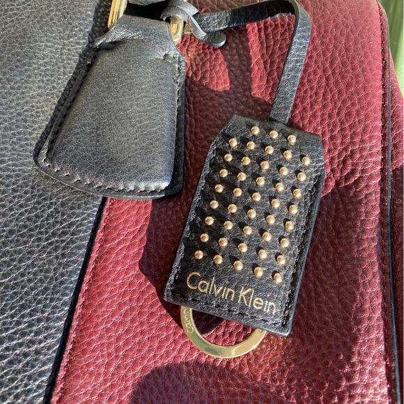 Calvin Klein Maroon/Black handbag - Picture 2 of 6